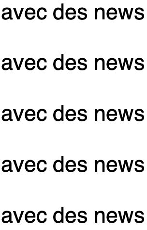 avec des news